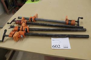 lot 602 image: Lot of (4) 24 Pipe Clamps