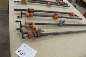 lot 605 image: Lot of (4) 36 Pipe Clamps