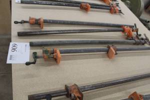 lot 606 image: Lot of (4) 36 Pipe Clamps