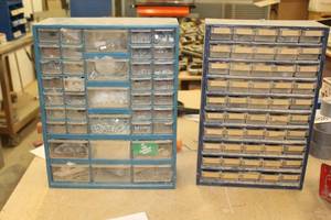 lot 689 image: Lot of (2) Parts Organizer Cabinets