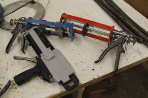 lot 704 image: Lot of (3) 2-Part Glue Guns