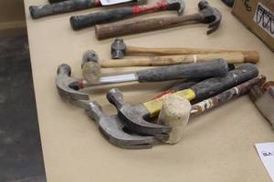 lot 730 image: Lot of (6) Hammers - Claw, Ball Peen, Mallet