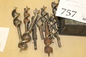 lot 757 image: Lot of (10) Short Auger Bits