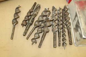 lot 758 image: Lot of (10) Short Auger Bits