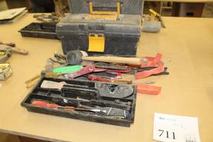 lot 711 image: Tool Box, Hand Tools