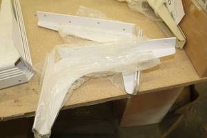 lot 818 image: Lot of (3) 13x8-12 Countertop Brackets