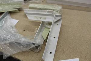 lot 822 image: Lot of (3) 12x11 Countertop Brackets