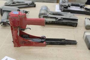 lot 225 image: International Staple & Machine Co Air Box Jaw Staple Gun