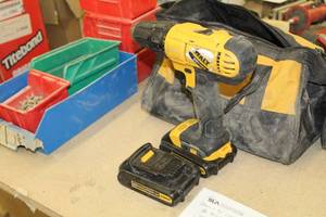 lot 255 image: DeWalt DCD771 12 20V Drill Driver, Batteries (x2), Case