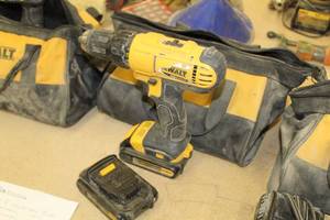 lot 256 image: DeWalt DCD771 12 20V Drill Driver, Batteries (x2), Case