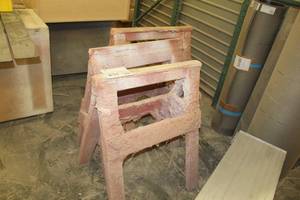 lot 831 image: Lot of (3) Sawhorses