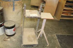 lot 840 image: 2-tier Shop Cart, Shop Table