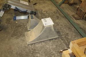 lot 875 image: Lot of (2) Worden Molded Aluminum Wheel Chocks