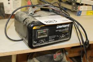 lot 883 image: Sears DieHard 12 Volt Battery Charger & Engine Starter Fully Automatic