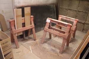 lot 854 image: Lot of (3) Sawhorses