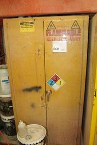 lot 860 image: Flammable Liquids Storage Cabinet
