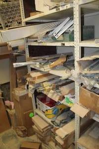 lot 657 image: Drawer Slides, Plastic Bins, Misc. Parts
