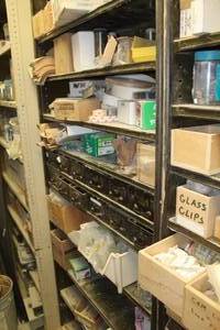 lot 663 image: Parts, Bolts, Screws, Metal Parts Holder, Port-Cable Plate Joining Biscuits (x2 box)