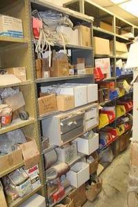 lot 674 image: Screws, Electrical Boxes, Electrical Switches, Parts, PVC and Corners, etc