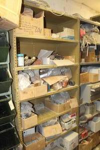 lot 676 image: Screws, Electrical Boxes, Electrical Switches, Parts, PVC and Corners, etc