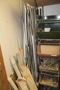 lot 678 image: Metal Shelving components, Metal Rods (various size)