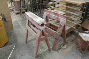 lot 838 image: Lot of (2) Sawhorses