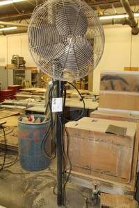 lot 894 image: Industrial Pedestal Shop Fan