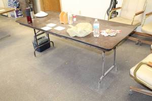 lot 973 image: 6 Folding Conference Table