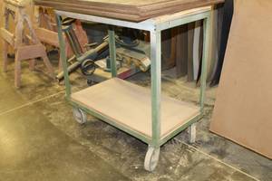 lot 335 image: Metal Utility Cart