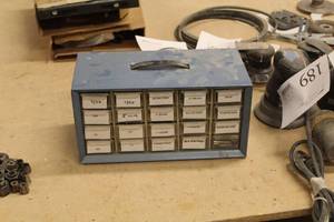 lot 348 image: Parts Organizer Cabinet, Hardware