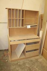 lot 243 image: Wood Workstation