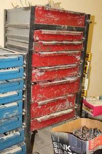 lot 438 image: Parts Organizer Cabinet, Hardware