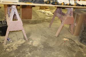 lot 450 image: Lot of (2) Wood Sawhorses