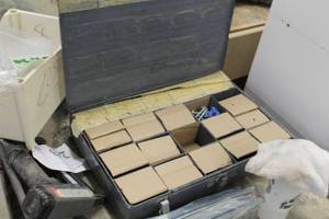 lot 447 image: Metal Parts Organizer Case, Assorted Screws