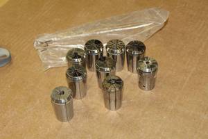 lot 489 image: Lot of (9) 14 Collets for Weeke CNC Machine