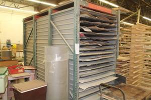 lot 566 image: MetalWood Laminate Rack, Laminate Sheets