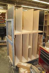 lot 1029 image: MetalWood Storage Rack Cart