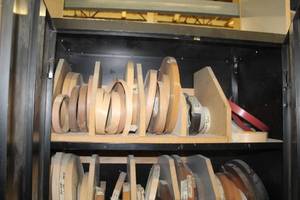 lot 595 image: PVC Edging, Metal Storage Cabinet