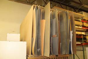 lot 1025 image: Wood Laminate Rack, Laminate Sheets