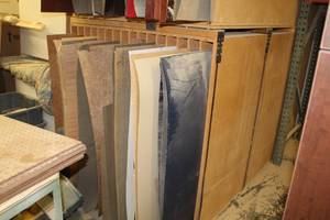 lot 1026 image: Wood Laminate Rack, Laminate Sheets