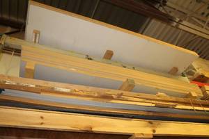 lot 1012 image: Lot of (33) 14x8x4 Grey Melamine 2-sided Sheets