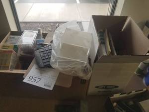 lot 957 image: Office Supplies - Folders, Note Paper, Pens, Calculators, Highlighters, Clips, Paper Clips, Pencils, Misc. Office Supplies
