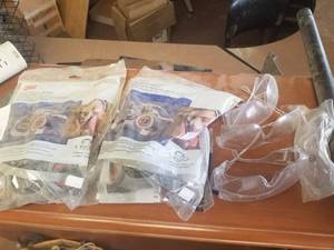lot 963 image: (2) Respirator Masks, (4) GogglesSafety Glasses
