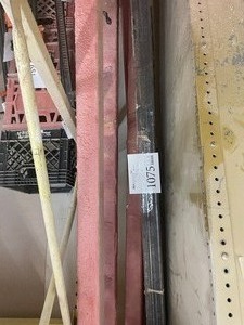 lot 1075 image: Lot of (6) Metal Square Beam Stock
