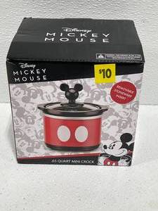 lot 68 image: NEW Mickey Mouse Mini Crock Pot