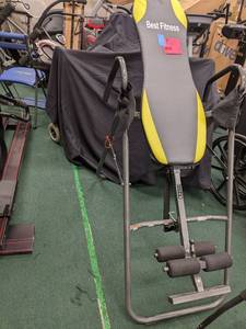 lot 30 image: Best Fitness folding inversion tabl...