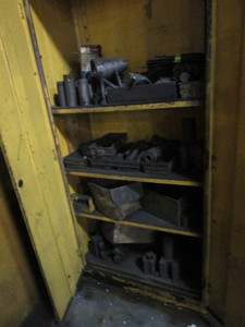 lot 20 image: Double Door Metal Cabinet - Includes Contents