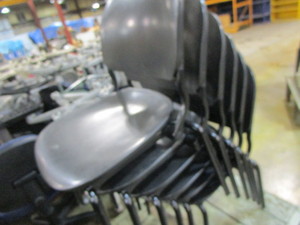 lot 99 image: Six Stacking Chairs