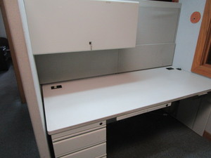 lot 102 image: Desk, Cubicle Wall, File, Sorter