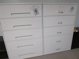 lot 109 image: Lateral Files, Two 4-Drawer